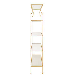 Dorothy Etagere in gold leaf side view