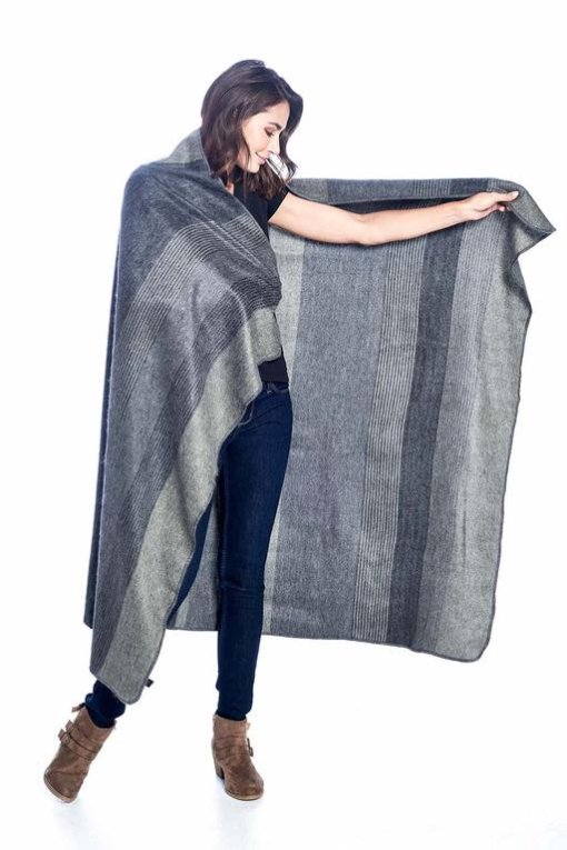 Charcoal Shupaca Throw Inside