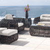 Dynasty chairs in Black mushroom color lifestyle.