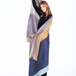 Indigo Gold Alpaca Throw