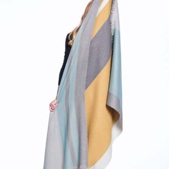 Mustard Seed Alpaca Throw front and back side