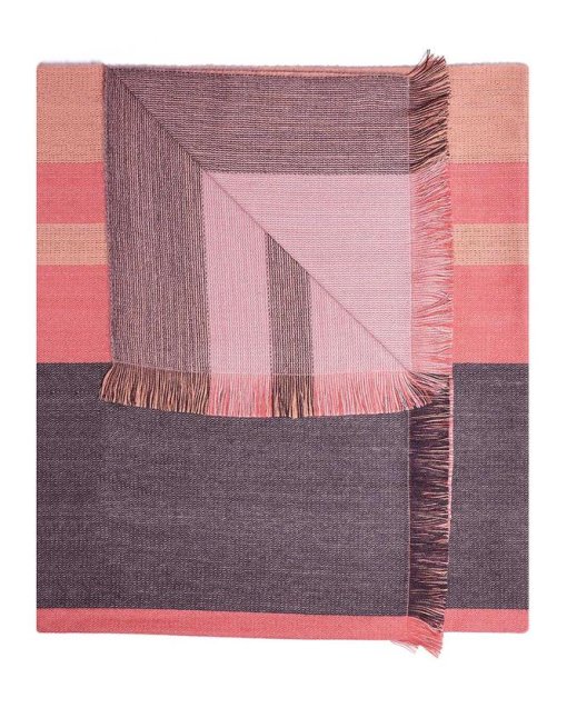 Peach Bloom Alpaca Throw