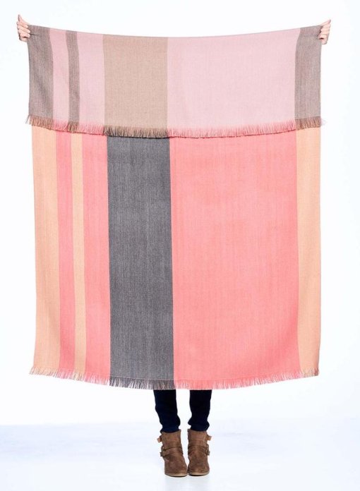 Peach Bloom Throw