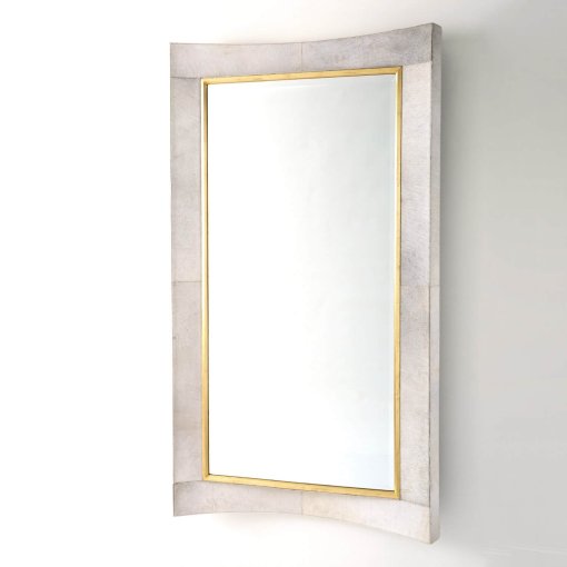 Curved mirror white product