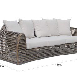 Ruby Sofa with dimensions