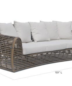 Ruby Sofa with dimensions