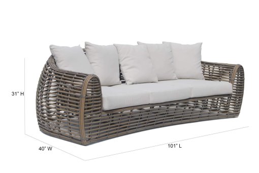 Ruby Sofa with dimensions