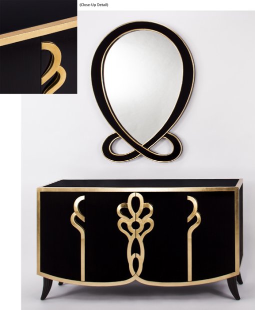 Gatsby Black & Gold Mirror - Image 2