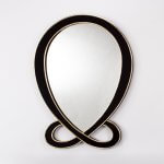 Gatzby mirror in black and gold.