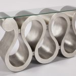 Silverleaf Swirl Console Table