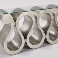 Silverleaf Swirl Console Table