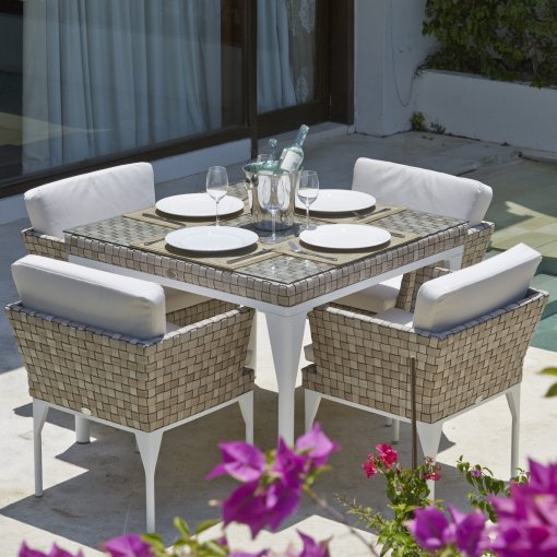 Brafta Dining Collection in Seashell