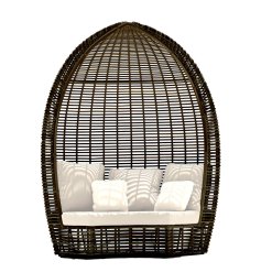 Halo Daybed in black mushroom color