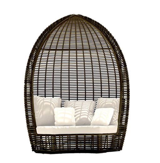 Halo Daybed in black mushroom color