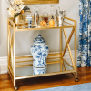 Gerard Bar cart in gold lifestyle