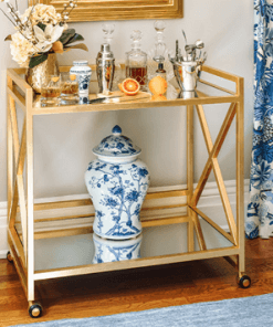Gerard Bar cart in gold lifestyle