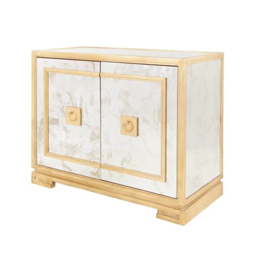 Ophelia Antique Mirror Cabinet in Gold - Image 3
