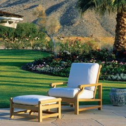 Nantucket Deep Seating Lounge Chair & Ottoman by Kingsley Bate