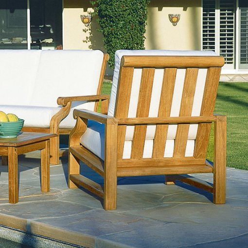Nantucket Deep Seating Lounge Chair & Ottoman by Kingsley Bate - Image 2