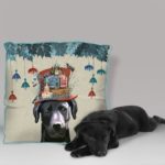 Milliners Collection - Black Labrador Pillow