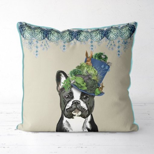 Milliners Collection - French Bulldog Pillow - Image 3