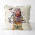 Birdkeepers Collection - Fox with Artichoke Pillow