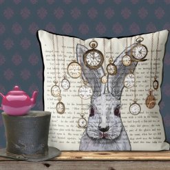 Alice in Wonderland - Rabbit Time Pillow