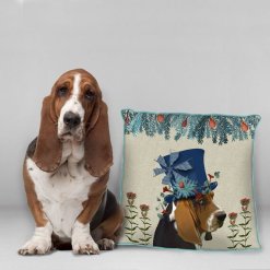 Milliners Collection - Basset Hound Pillow