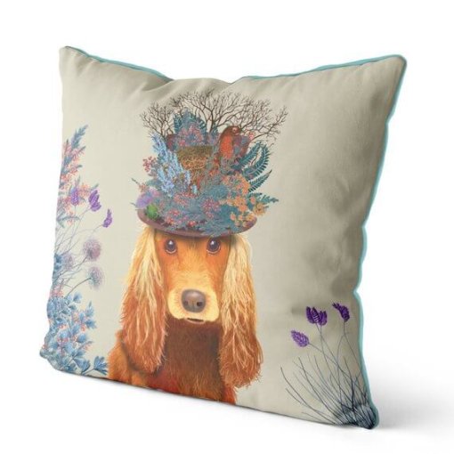 Milliners Collection - Cocker Spaniel Pillow - Image 2