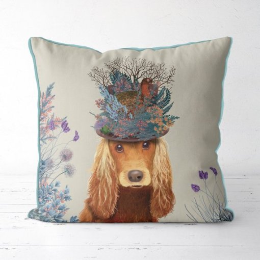 Milliners Collection - Cocker Spaniel Pillow - Image 3