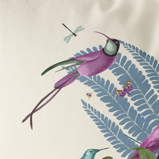 Birdkeepers Collection - Squirrel & Blue Acorns Pillow - Image 4