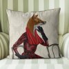 Woodland Critters - Lady Fox with Red Scarf Pillow