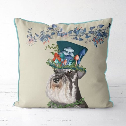Milliners Collection - Schnauzer Pillow - Image 2