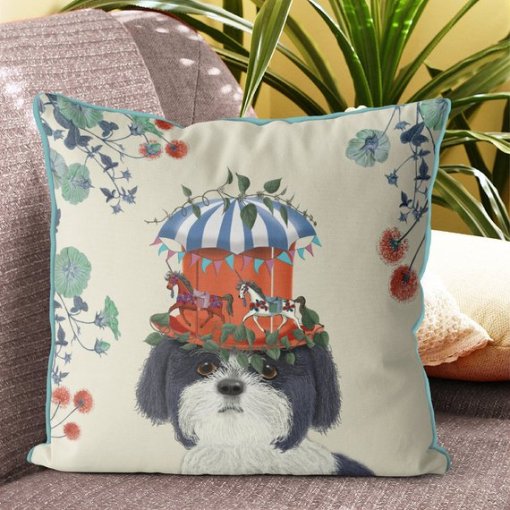 Milliners Collection - Shih Tzu Pillow - Image 3