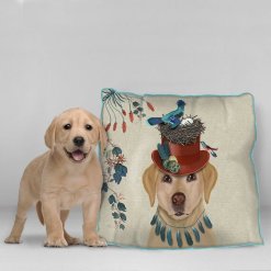 Milliners Collection - Yellow Labrador Pillow