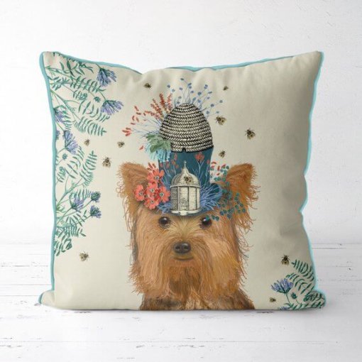 Milliners Collection - Yorkshire Terrier Pillow - Image 2