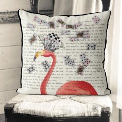 Alice in Wonderland - Flamingo and Cards