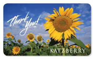 Thank you eCard with Sunflowers