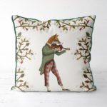 Minstrels Collection Fox in Cream Pillow