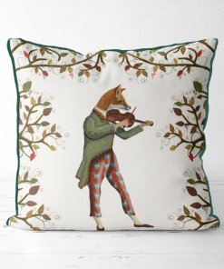 Minstrels Collection Fox in Cream Pillow