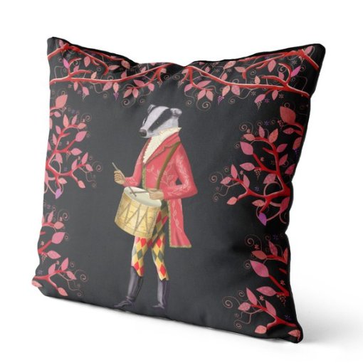 Minstrels Collection Badger in Black Pillow - Image 2