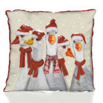 Christmas Geese Pillow