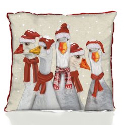 Christmas Geese Pillow