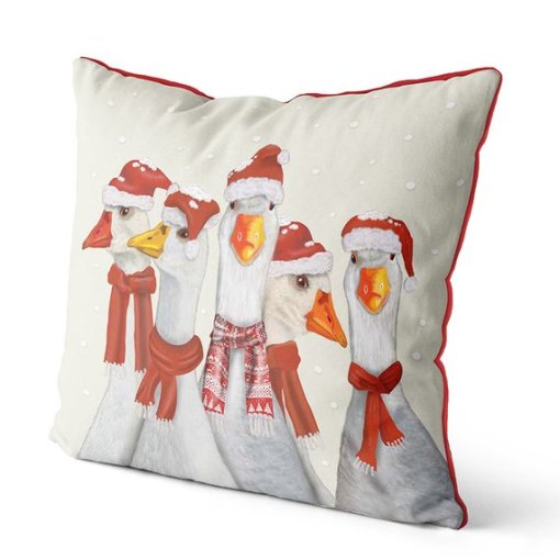 Christmas Geese Pillow - Image 2