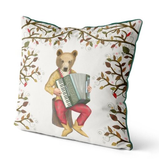 Minstrels Collection Bear in Cream Pillow - Image 3