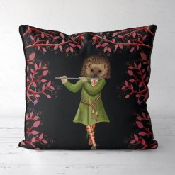Minstrels Collection Hedgehog in Black Pillow