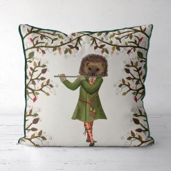 Minstrels Collection Hedgehog in Cream Pillow