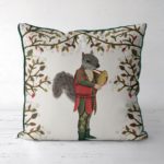 Minstrels Collection Squirrel in Cream Pillow