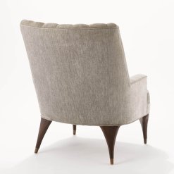 Duncan back view in Silversmith fabric