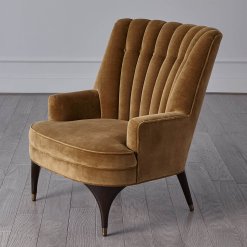Duncan Chair in toast front view.